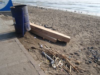 plage poubelle